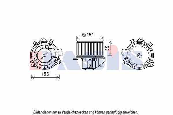 Dasis 088124N Fan assy - heater motor 088124N