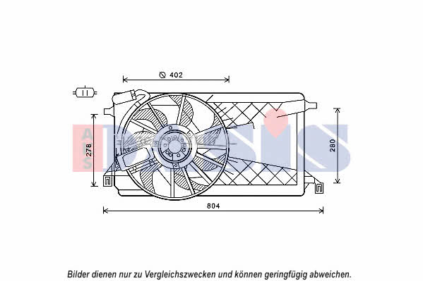 Dasis 098127N Hub, engine cooling fan wheel 098127N