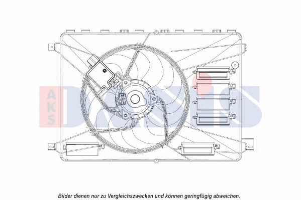 Dasis 098135N Hub, engine cooling fan wheel 098135N