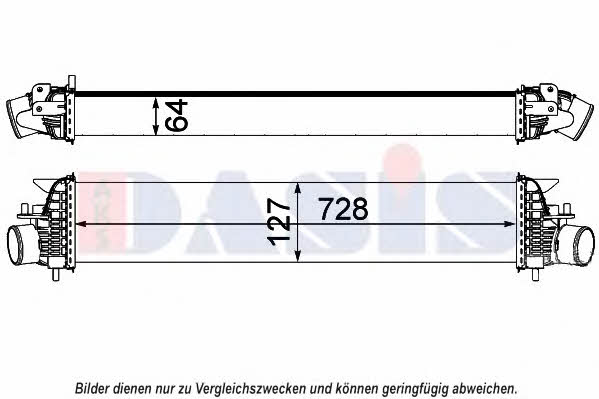 Dasis 077011N Intercooler, charger 077011N