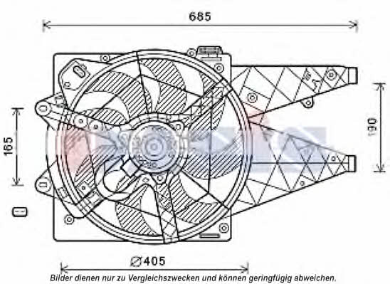 Dasis 088099N Hub, engine cooling fan wheel 088099N