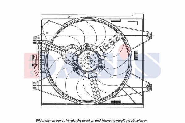 Dasis 088134N Hub, engine cooling fan wheel 088134N