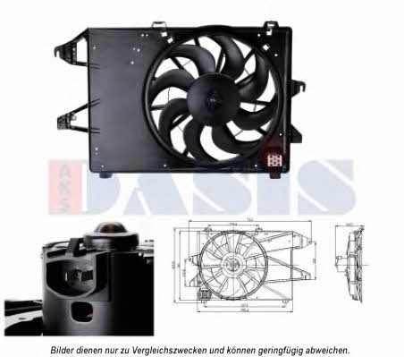 Dasis 098119N Hub, engine cooling fan wheel 098119N