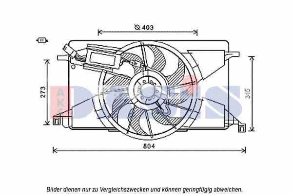 Dasis 098128N Hub, engine cooling fan wheel 098128N
