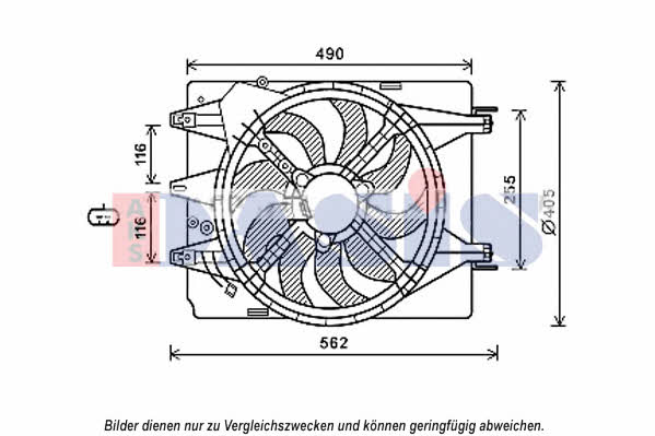 Dasis 088101N Hub, engine cooling fan wheel 088101N