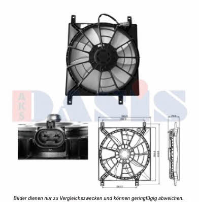 Dasis 088075N Hub, engine cooling fan wheel 088075N