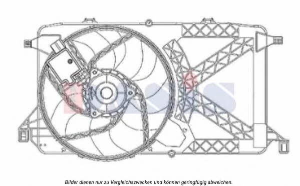 Dasis 098123N Hub, engine cooling fan wheel 098123N