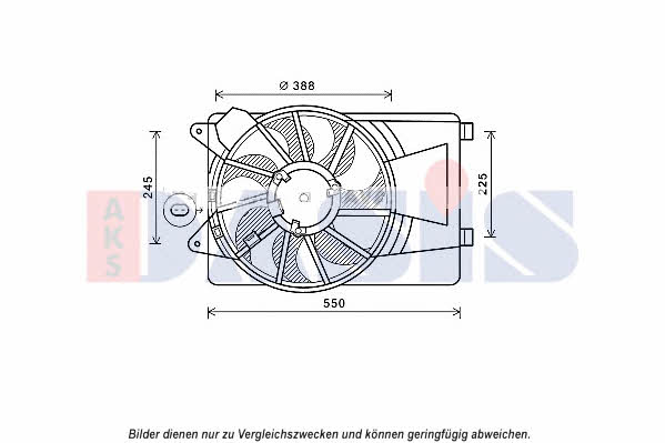 Dasis 088142N Hub, engine cooling fan wheel 088142N
