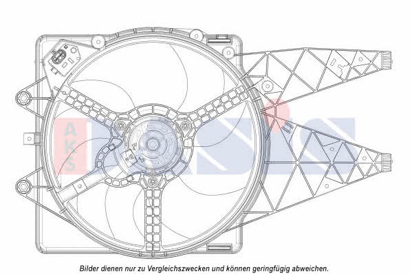 Dasis 088139N Hub, engine cooling fan wheel 088139N