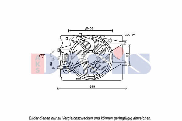 Dasis 088102N Hub, engine cooling fan wheel 088102N