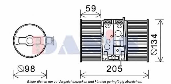 Dasis 188053N Fan assy - heater motor 188053N