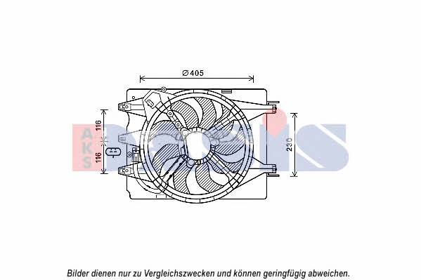 Dasis 088103N Hub, engine cooling fan wheel 088103N