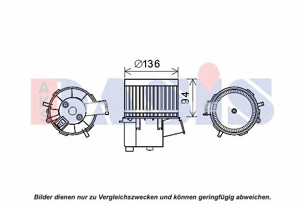 Dasis 088129N Fan assy - heater motor 088129N