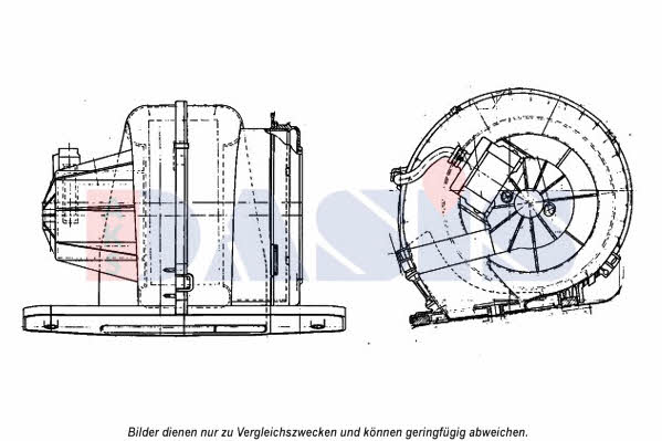 Dasis 188067N Fan assy - heater motor 188067N