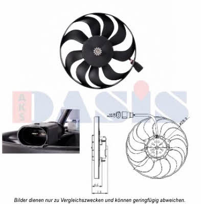 Dasis 048113N Hub, engine cooling fan wheel 048113N