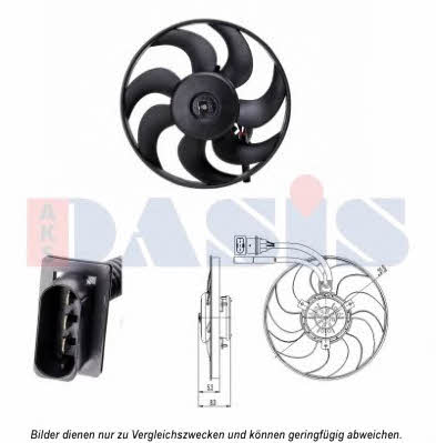 Dasis 048115N Hub, engine cooling fan wheel 048115N
