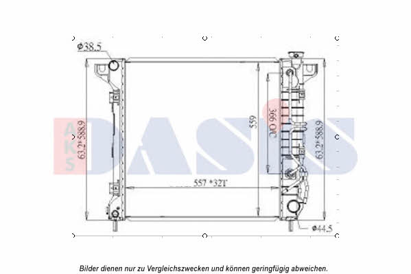 Dasis 520138N Radiator, engine cooling 520138N