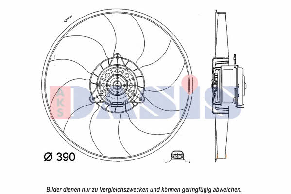 Dasis 188059N Hub, engine cooling fan wheel 188059N