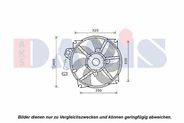Dasis 188073N Hub, engine cooling fan wheel 188073N