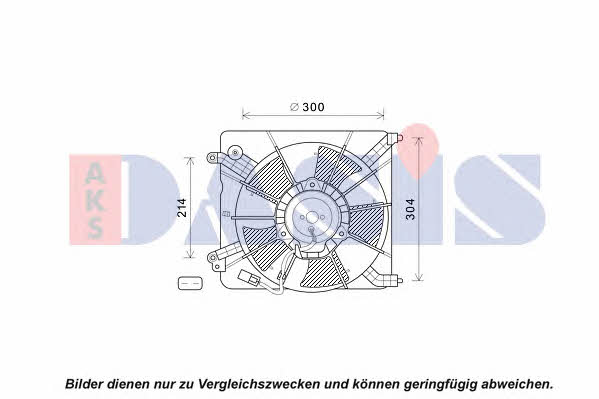 Dasis 108016N Hub, engine cooling fan wheel 108016N