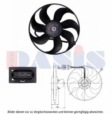 Dasis 488029N Hub, engine cooling fan wheel 488029N