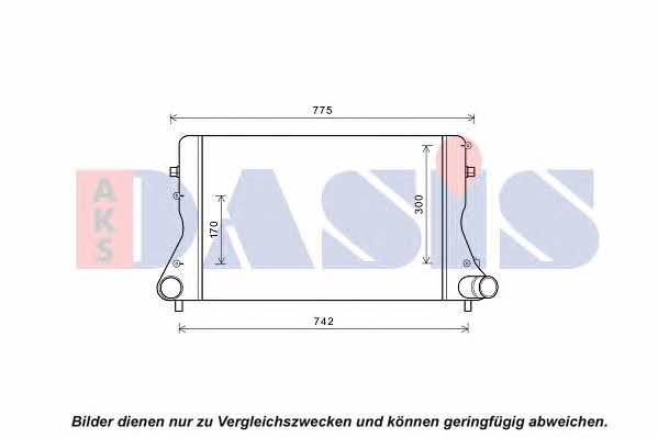 Dasis 487008N Intercooler, charger 487008N