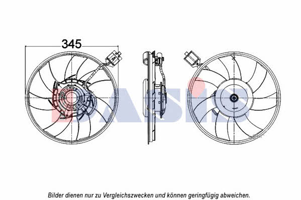 Dasis 158104N Hub, engine cooling fan wheel 158104N