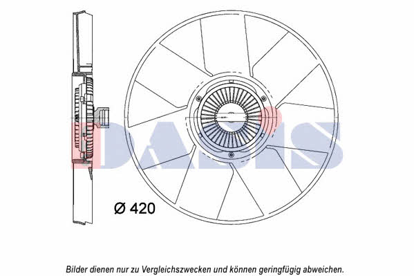 Dasis 158113N Hub, engine cooling fan wheel 158113N