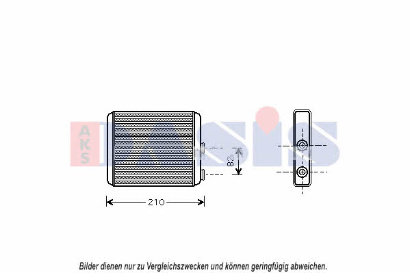 Dasis 159022N Heat exchanger, interior heating 159022N