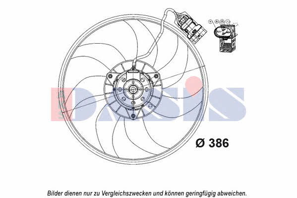 Dasis 158112N Hub, engine cooling fan wheel 158112N