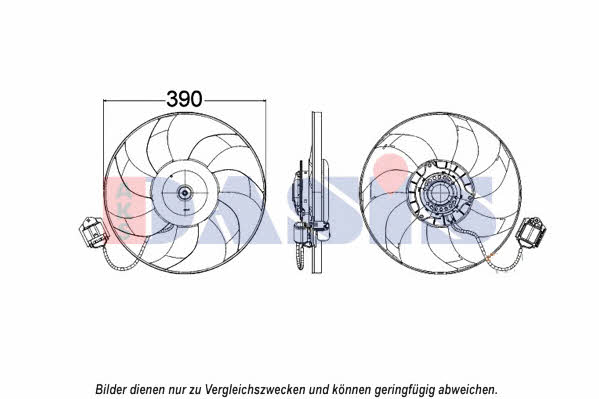Dasis 158099N Hub, engine cooling fan wheel 158099N