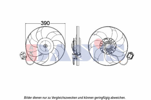 Dasis 158098N Hub, engine cooling fan wheel 158098N