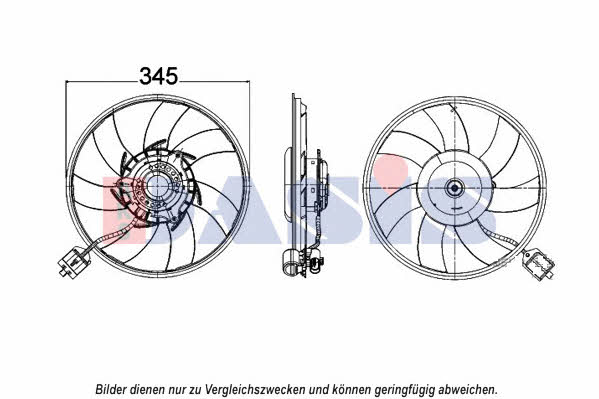 Dasis 158106N Hub, engine cooling fan wheel 158106N