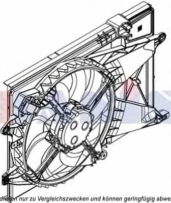 Dasis 528050N Hub, engine cooling fan wheel 528050N