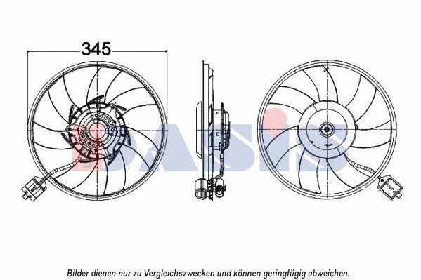 Dasis 158103N Hub, engine cooling fan wheel 158103N