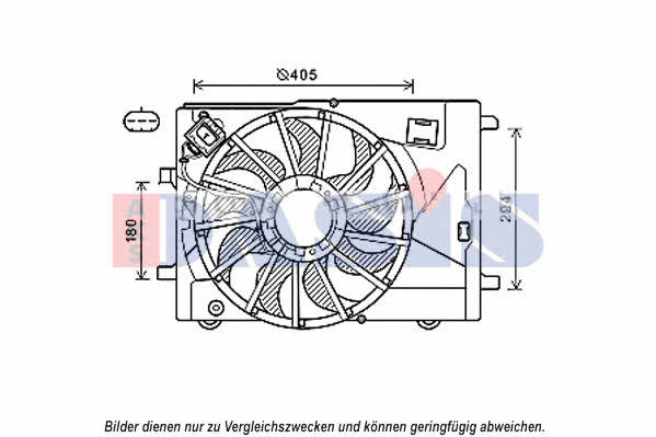 Dasis 528056N Hub, engine cooling fan wheel 528056N