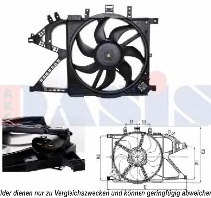 Dasis 158086N Hub, engine cooling fan wheel 158086N