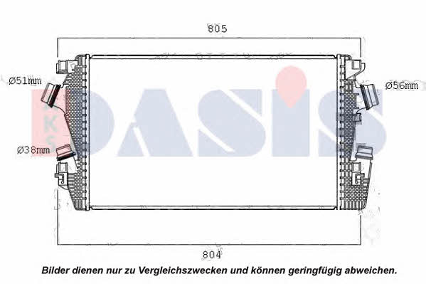 Dasis 157053N Intercooler, charger 157053N