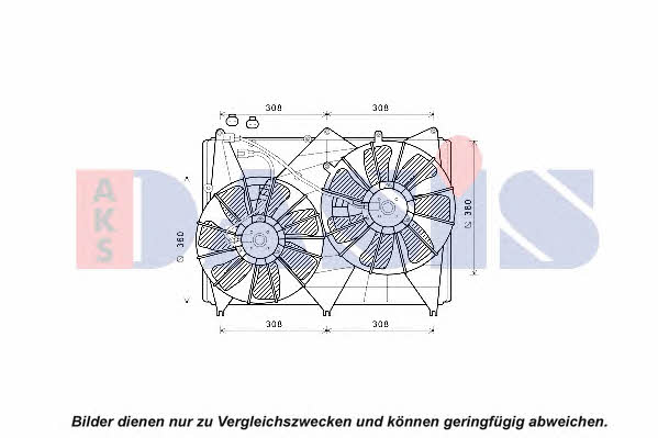 Dasis 328030N Hub, engine cooling fan wheel 328030N