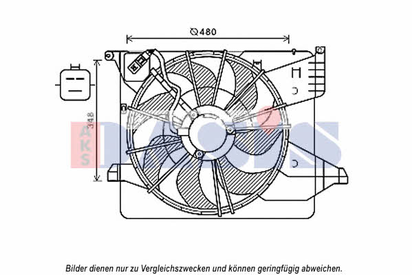 Dasis 568056N Hub, engine cooling fan wheel 568056N