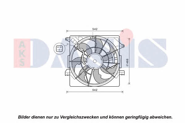 Dasis 518110N Hub, engine cooling fan wheel 518110N