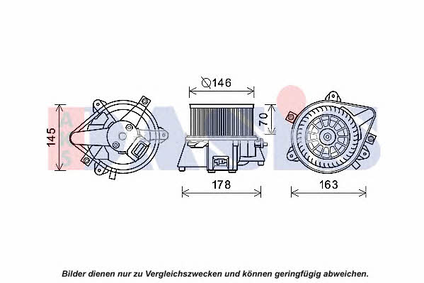 Dasis 870447N Cabin ventilation motor 870447N