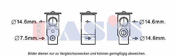 Dasis 840268N Air conditioner expansion valve 840268N