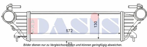 Dasis 087012N Intercooler, charger 087012N
