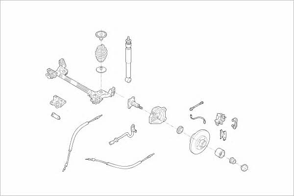 Delphi RENA-14183-R Wheel suspension RENA14183R