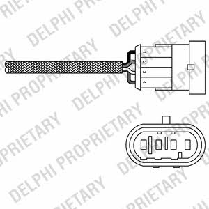 Delphi ES20277-12B1 Lambda sensor ES2027712B1