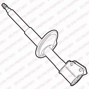 Delphi D2257977 Front oil shock absorber D2257977