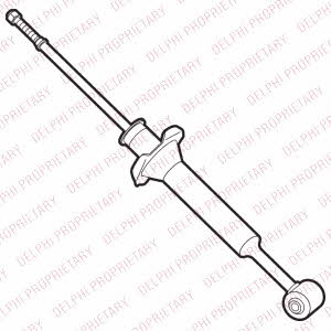 Delphi DG10011 Rear oil and gas suspension shock absorber DG10011