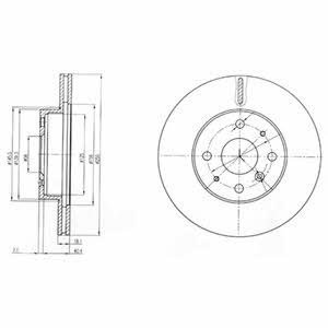 Delphi BG3920 Brake disc BG3920