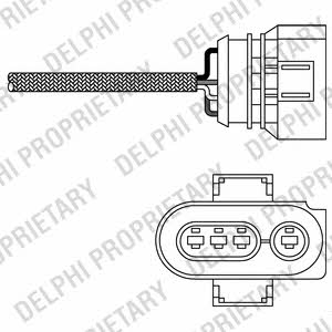 Delphi ES20256-12B1 Lambda sensor ES2025612B1